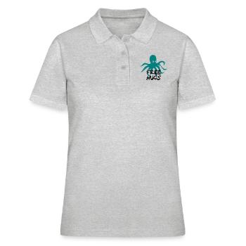 free hugs - Frauen Polo Shirt - Grau meliert - Vorne - Ailine (174cm)