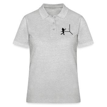squash - Polo Femme - gris chiné - Devant - Ailine (174cm)