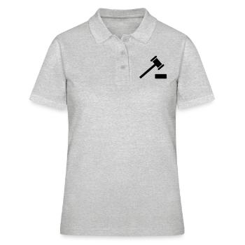 richter hammer - Frauen Polo Shirt - Grau meliert - Vorne - Ailine (174cm)