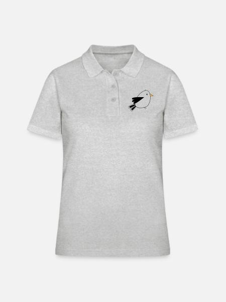 little bird - Women's Polo Shirt - heather grey