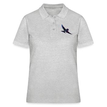 Adler Fighter Pilot - Women's Polo Shirt - heather grey - Front - Ailine (174cm)