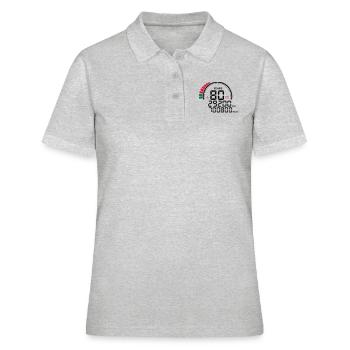 counter anniversary years 80 years - Women's Polo Shirt - heather grey - Front - Ailine (174cm)