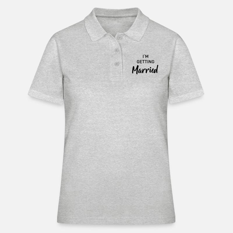 Getting Married - Women's Polo Shirt - heather grey