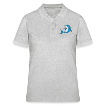 Delfin witty sweet - Women's Polo Shirt - heather grey - Front - Ailine (174cm)