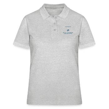 back to school: Kinder-Garten - Frauen Polo Shirt - Grau meliert - Vorne - Ailine (174cm)