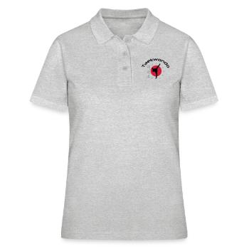 taekwondo_3 - Frauen Polo Shirt - Grau meliert - Vorne - Ailine (174cm)