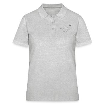 sérotonine - Polo Femme - gris chiné - Devant - Ailine (174cm)