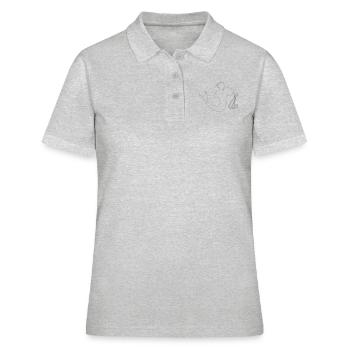 Verseau - Polo Femme - gris chiné - Devant - Ailine (174cm)