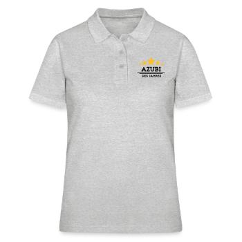 azubi des Jahres - Frauen Polo Shirt - Grau meliert - Vorne - Ailine (174cm)