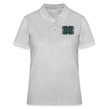 Muster - Frauen Polo Shirt - Grau meliert - Vorne - Ailine (174cm)
