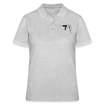 outils - Polo Femme - gris chiné - Devant - Ailine (174cm)