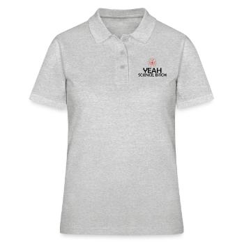 Yeah Science! - Frauen Polo Shirt - Grau meliert - Vorne - Ailine (174cm)