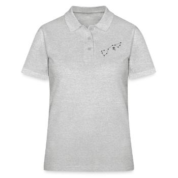 zodiac, constellation, scorpio - Women's Polo Shirt - heather grey - Front - Ailine (174cm)