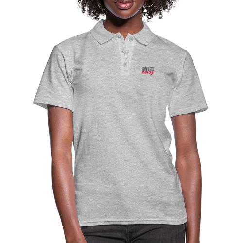 Motiv DINGE schwarze Schrift - Frauen Polo Shirt