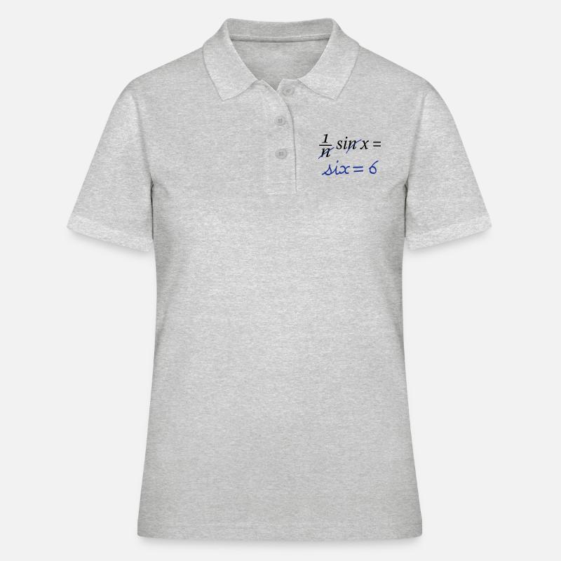 sinus - Polo Femme - gris chiné