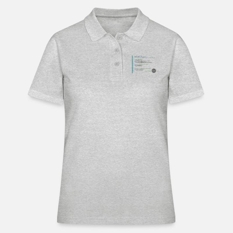 I am a Software Developer - Frauen Polo Shirt - Grau meliert