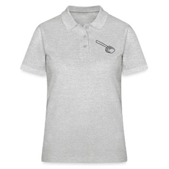 Jouet Contour Sandbox jaune version pelle - Polo Femme - gris chiné - Devant - Ailine (174cm)