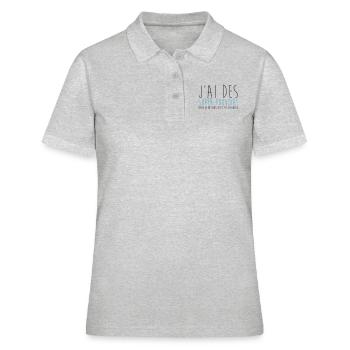 super pouvoirs - Polo Femme - gris chiné - Devant - Ailine (174cm)