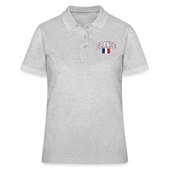 France france - Polo Femme - gris chiné - Devant - Ailine (174cm)