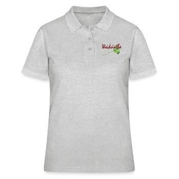 Waldviertler Glueck - Frauen Polo Shirt - Grau meliert - Vorne - Ailine (174cm)
