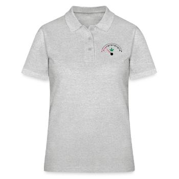 EMPTY Ganja - Frauen Polo Shirt - Grau meliert - Vorne - Ailine (174cm)