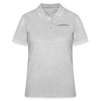 Kurierdienst Lorbeer - Frauen Polo Shirt - Grau meliert - Vorne - Ailine (174cm)