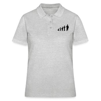 Évolution de la graduation - Polo Femme - gris chiné - Devant - Ailine (174cm)