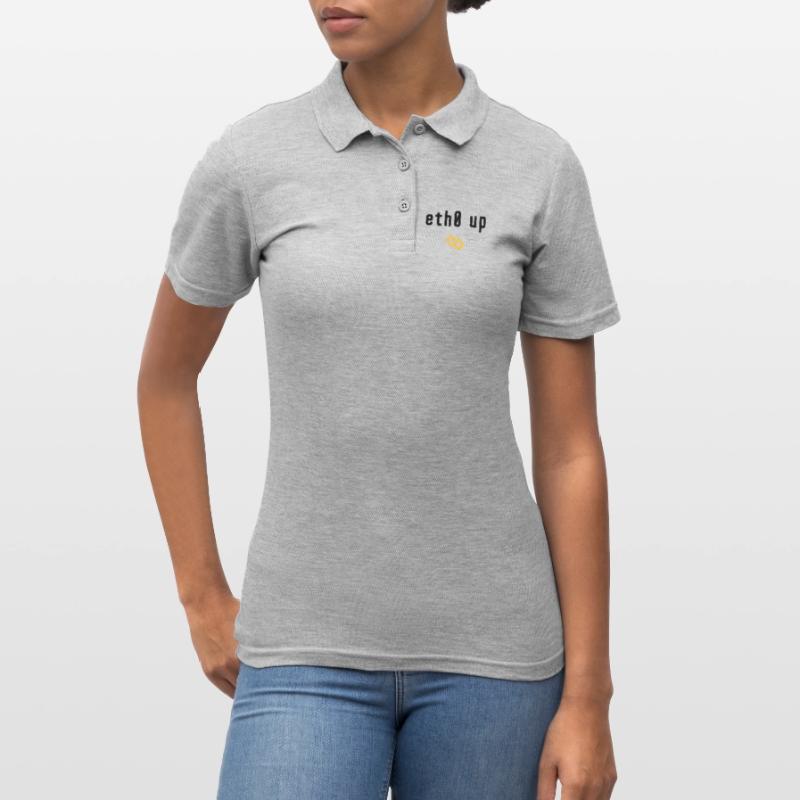 ETH0 UP - LINK CONNECTED - LINUX SHELL Women's Polo Shirt