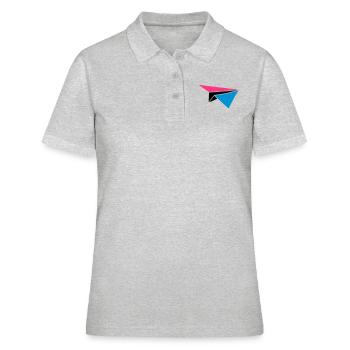 coloré couleur flocon de neige lune jouet papier p - Polo Femme - gris chiné - Devant - Ailine (174cm)