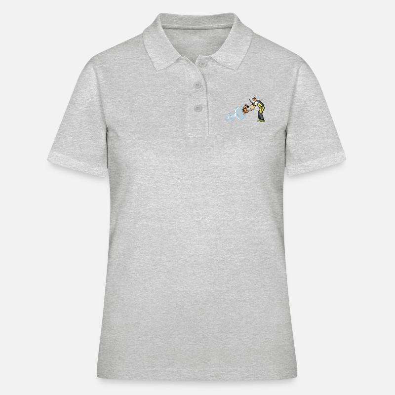 IGP bite work decoy - Women's Polo Shirt - heather grey