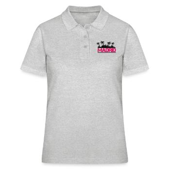 madrid - Frauen Polo Shirt - Grau meliert - Vorne - Ailine (174cm)