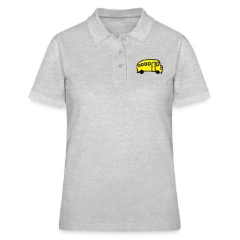 Bus - Frauen Polo Shirt - Grau meliert - Vorne - Ailine (174cm)