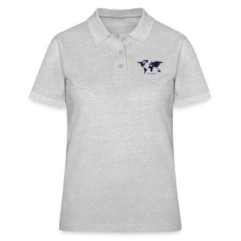 monde - Polo Femme - gris chiné - Devant - Ailine (174cm)