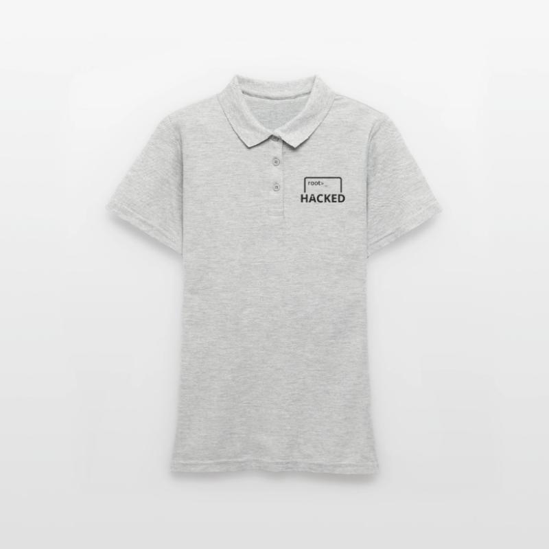 Hacked Hacker Informatiker Computer Programmierer Frauen Polo Shirt