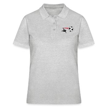 de soccer - Polo Femme - gris chiné - Devant - Ailine (174cm)