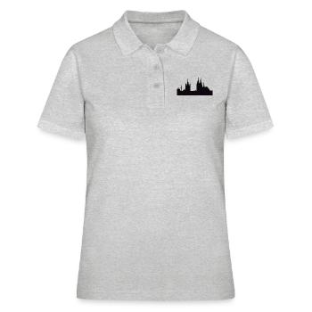 COLOGNE / COLLECTION COLOGNE - Polo Femme - gris chiné - Devant - Ailine (174cm)