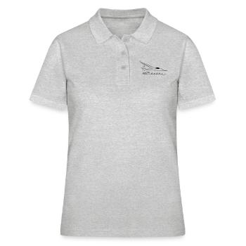 standard libelle winglets - Frauen Polo Shirt - Grau meliert - Vorne - Ailine (174cm)