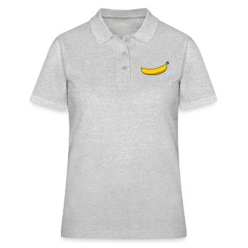 Banane - Frauen Polo Shirt - Grau meliert - Vorne - Ailine (174cm)