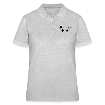 Controller - Frauen Polo Shirt - Grau meliert - Vorne - Ailine (174cm)