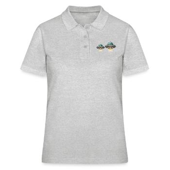 ovni 2 - Polo Femme - gris chiné - Devant - Ailine (174cm)