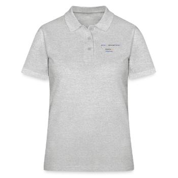 CONTINUE HUSTLE WHILE NOT RETIRED - JAVA CODE - Women's Polo Shirt - heather grey - Front - Ailine (174cm)