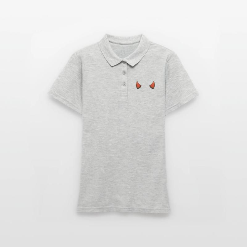 Devil's Horn Devil's Devil's Woman Devil's Guy Women's Polo Shirt