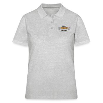 Funkruf 145.300 Mhz Amateurfunk - Frauen Polo Shirt - Grau meliert - Vorne - Ailine (174cm)