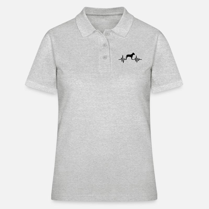 Pit Bull Terrier - Women's Polo Shirt - heather grey