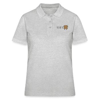 too hot to hendl - Frauen Polo Shirt - Grau meliert - Vorne - Ailine (174cm)