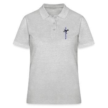 Freestyle 5 - Polo Femme - gris chiné - Devant - Ailine (174cm)