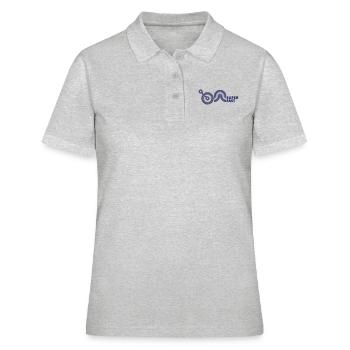 SUPER FAST - Frauen Polo Shirt - Grau meliert - Vorne - Ailine (174cm)