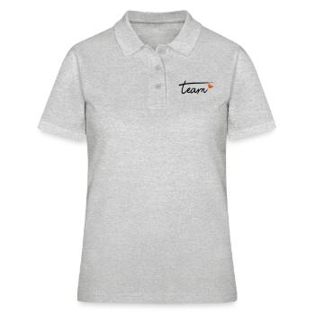 Team - Frauen Polo Shirt - Grau meliert - Vorne - Ailine (174cm)
