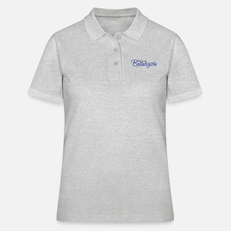 ich_bin_der_braeutigam - Women's Polo Shirt - heather grey