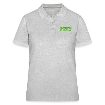 2023 - Frauen Polo Shirt - Grau meliert - Vorne - Ailine (174cm)